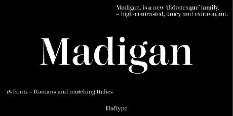 Madigan Family font