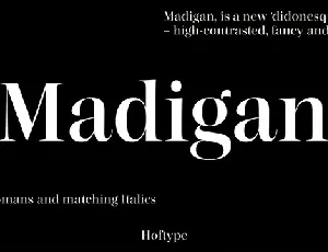 Madigan Family font