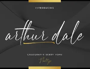 Arthur Dale Script font