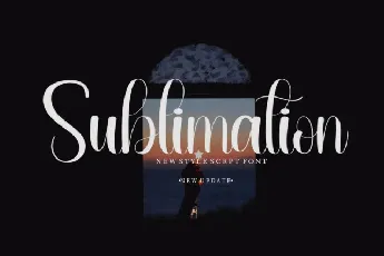 Sublimation Script Typeface font