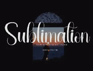 Sublimation Script Typeface font