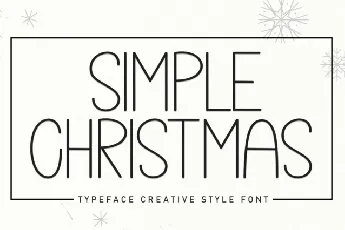 Simple Christmas Display Typeface font