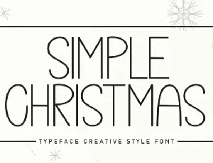 Simple Christmas Display Typeface font