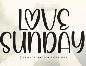 Love Sunday Display font