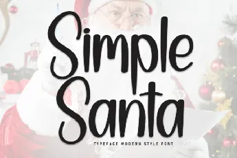 Simple Santa Display font