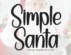 Simple Santa Display font