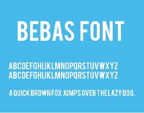 Bebas Family Free font