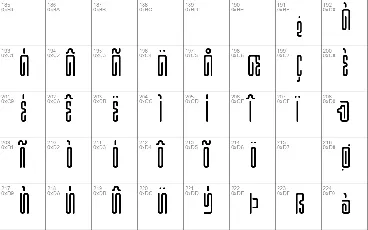 Hieroglyphic font