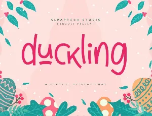 Duckling – Playful Display font