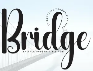 Bridge Script font