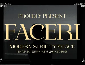 FACERI font