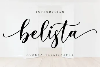 Belista Calligraphy font