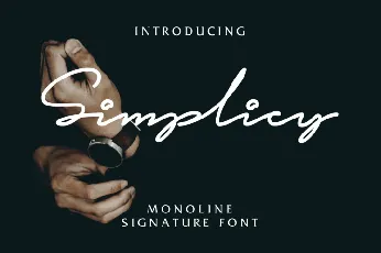 Simplicy Signature Free font