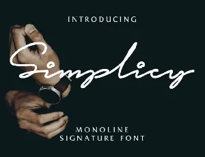 Simplicy Signature Free font