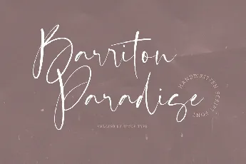 Barriton Paradise font