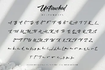 Untouched font