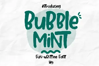 Bubble Mint font