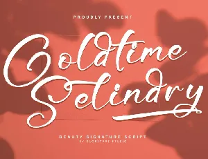 Goldtime Selindry font