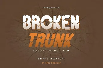 Broken Trunk font