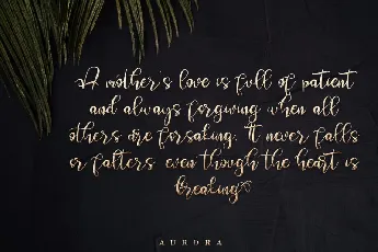 Aurora Calligraphy font