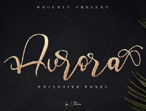 Aurora Calligraphy font