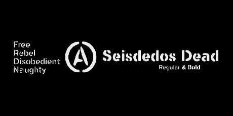 Seisdedos Deads font