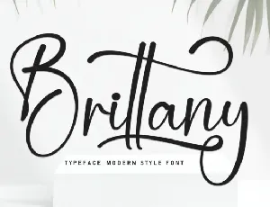 Brittany Script font