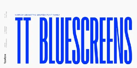 TT Bluescreens font