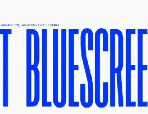 TT Bluescreens font