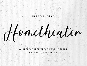 Hometheater font