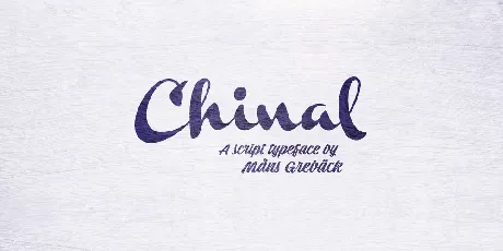 Chinal PERSONAL USE ONLY font