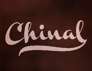 Chinal PERSONAL USE ONLY font