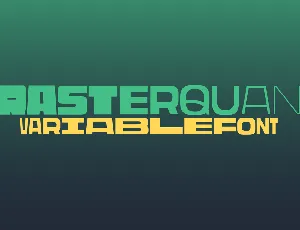 Rasterquan font