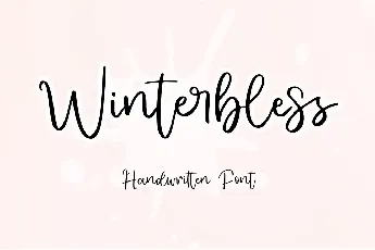 Winterbless - Personal Use font