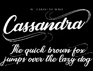 Cassandra Personal Use font