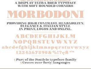 Morbodoni font