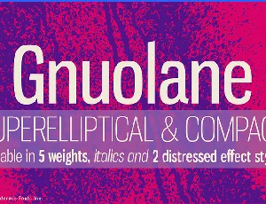 Gnuolane font