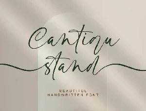 Cantiqu stand font