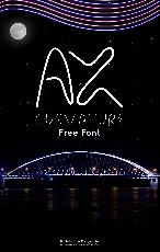 AX Curvature font