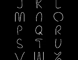 AX Curvature font