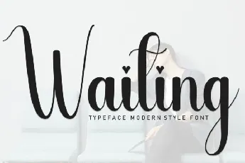 Waiting Script font