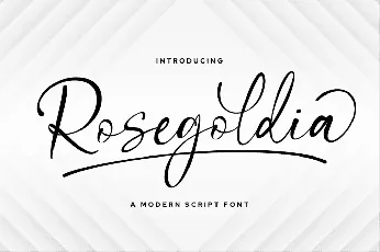 Rosegoldia font