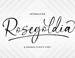 Rosegoldia font