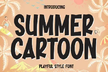 Summer Cartoon Display font