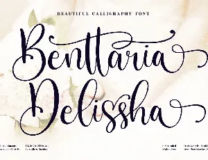 Benttaria Delissha font