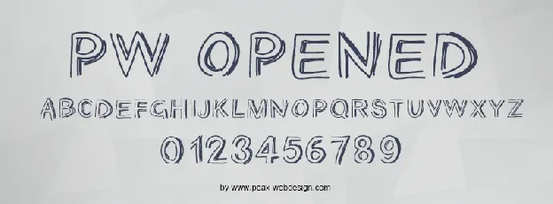 PWOpened font