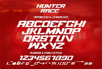 Hunter Race font