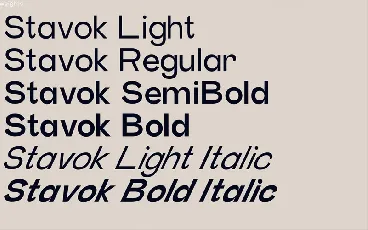 Stavok Grotesque font