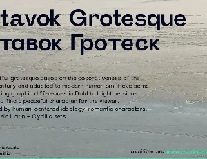 Stavok Grotesque font