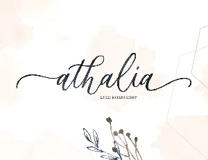 Athalia Script font